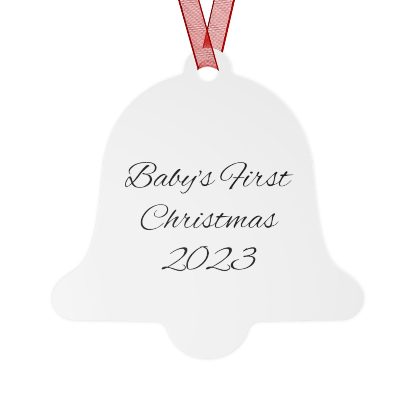 Metal Ornament Baby's First Christmas